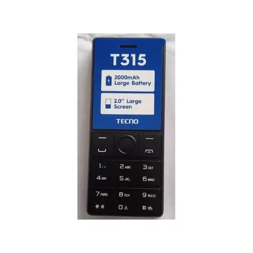 Tecno T315- Big Screen- FM Loud Speaker- Big Battery-Black - Image 2