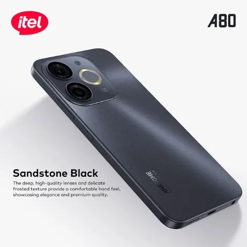 Itel A80 - 6.7" - 3GB RAM - 64GB ROM - 5000mAh - 13mp 4g Android 14 - Black - Image 2